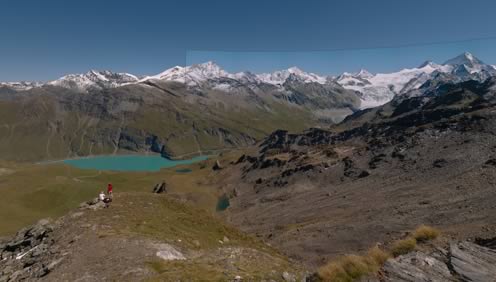 photo gigapixel, Montagne, Col de Torrent