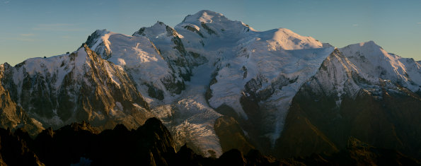 photo gigapixel, Montagne, Mont Buet, Mont Blanc, pleine lune