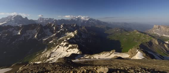 photo gigapixel, Montagne, Mont Buet Mont Blanc des dames Mont Blanc