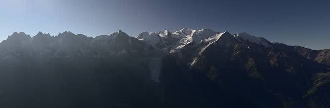 photo gigapixel, Montagne, Le Grand balcon, Aiguille du Midi, Mont Blanc