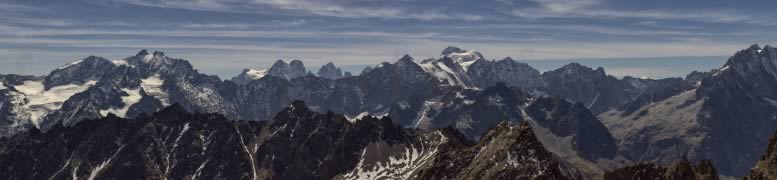 photo gigapixel, Montagne, pic est de Combeynot