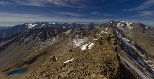 photo gigapixel, Montagne, pic est de Combeynot